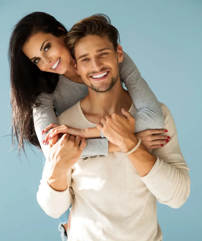 Happy couple smiling after visiting an Orthodontics Office in Prescott AZ