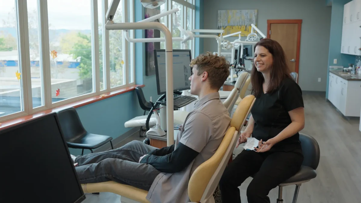 Orthodontic consultation with patient at Orthodontics Office in Prescott Valley, AZ